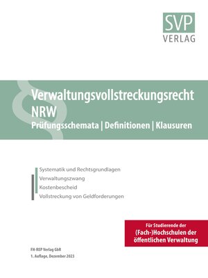 cover image of Verwaltungsvollstreckungsrecht NRW